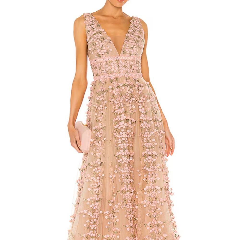 Bronx and Banco Megan Maxi Dress in Rose